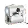 Portable Mini Pocket 60X Microscope Jeweler Loupe Lens Illuminated Jewelry Insect Magnifier Glass 3 LED With UV Light Microscope