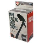 Mini Folding Pick Shovel with Compass (Option: Beige,Black,Brown,Green)