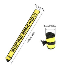 Scuba Dive Buoy Dive Buoy Diving Accessories Safety Gear Sealing TPU Coating Reflective Diving Signal Marker For Diving Swimming (Color: Fluorescent yellow)
